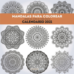 Calendario mandalas para colorear 2021 precio
