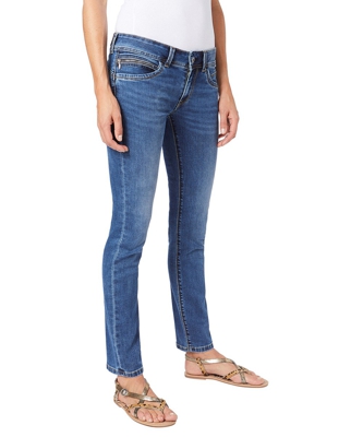 Pepe Jeans - Vaquero De Mujer Slim De Tiro Medio