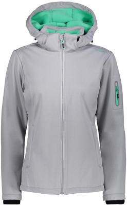 CMP Softshell Jacket  Zip Hood Women (39A5006M) ice melange/aquamint