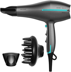 Cecotec Secador de pelo Iónico Bamba IoniCare 5300 Maxi Aura con ion real y gran caudal de aire, 220W de potencia, Función aire frío, 2 velocidades y  características