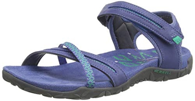 Merrell Terran Cross II, Sandalia con Pulsera para Mujer, Azul (Thistle), 39 EU