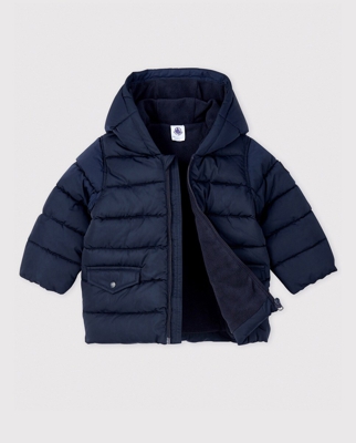 Petit Bateau - Plumón Acolchado Con Material Reciclado De Bebé Niño