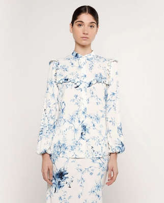 Mirto - Blusa De Mujer Estampada Toile De Jouy