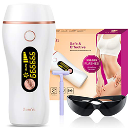 ZumYu IPL Depiladora de Luz Pulsada, 999,999 Flashes Disparos de Depilación Permanente para Cuerpo y Cara Dispositivo Láser Profesional sin Dolor para precio