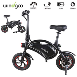 Windgoo Bicicleta Electrica 36V Plegable - E-Bike 12", Actualizar Bici Electrica Urbana Ligera para Adulto (Negro) características