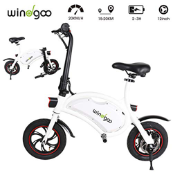 Windgoo Bicicleta Electrica 36V Plegable - E-Bike 12", Actualizar Bici Electrica Urbana Ligera para Adulto (Blanco) precio