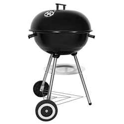 SunJas Barbacoas Portátiles Barbacoas de Carbón Asador Parrilla con Ruedas para Jardín Exterior BBQ con Soportes Facil Movimiento (46L ×44W ×70H) en oferta