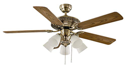 Ventilador de techo con luz CasaFan 513243 CENTURION 132 roble antiguo o nogal precio