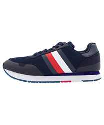 Tommy Hilfiger Corporate Material Mix Runner, Zapatillas para Hombre, Azul (Desert Sky Dw5), 43 EU características