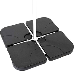 Aktive 62196 - Soporte parasol rellenable cuadrado 4 piezas Garden en oferta
