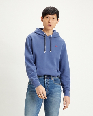 Levi's - Sudadera De Hombre Azul Con Capucha