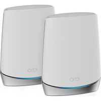 Orbi WiFi6 router inalámbrico Tribanda (2,4 GHz/5 GHz/5 GHz) Gigabit Ethernet Acero inoxidable, Blanco, Enrutador de malla características