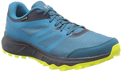 Salomon Trailster 2 GTX, Zapatillas de Trail Running para Hombre, Azul (Lyons Blue/Navy Blazer/Evening Primrose), 42 EU