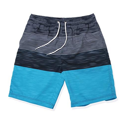 Gwell – Bañador para hombre, de secado rápido, bañador para playa, para verano y playa azul M
