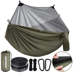 Overmont Hamaca Camping Viaje Dobles Capas Máx Hamaca Interior Exterior Patio Beach Senderismo precio