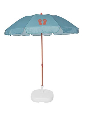 Ezpeleta Sombrilla de Playa|Sombrilla terraza|Parasol Plegable|Protección Solar UPF 50+|Incluye Funda|Tejido Estampado y Barra de Colores|Tejido Estam