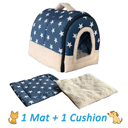 ANPI 2 en 1 Casa y Sofá para Mascotas, Lavable a Máquina Casa Nido Cueva Cama de Perro Gato Puppy Conejo Mascota Antideslizante Plegable Suave Calenta en oferta