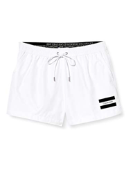 Calvin Klein Short Drawstring Bañador, Blanco (PVH Classic White YCD), Medium para Hombre en oferta
