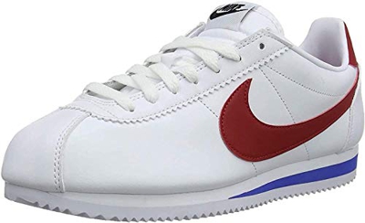 Nike Classic Cortez Leather, Zapatillas para Mujer, Blanco (White/Varsity Red-Varsity Royal 103), 39 EU
