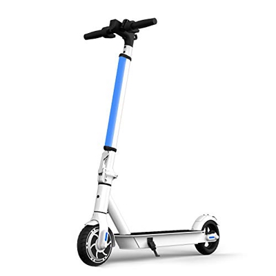 Hiboy Patinete Eléctrico S2 Lite - Neumáticos sólidos de 6.5" - hasta 16 KM de Largo Alcance y 21 KM/H Scooter portátil Plegable para Adultos con Dobl