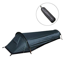 Tienda Campaña Individ,Tienda De Bolsa Ultraligera Bivvy Compacta Persona Individual Espacio Más Grande Cubierta De Bolsa De Dormir Impermeable Saco B precio