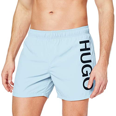 HUGO Abas Bañadores Ajustados para Hombre, Azul Claro / pastel455, M
