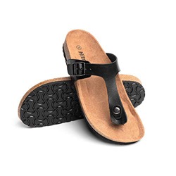 Mules Mujer Sandalias de Vestir Punta Abierta Chanclas Plano Cómodas Verano Ajustable Hebilla Zapatillas Negro Marrón Leopardo Oro Transparente 36-41  precio