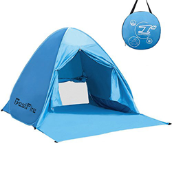 BONUS ET SALVUS TIBI (BEST) BestFire Tienda de Playa para 2-3 Personas, Resistente A Prueba de UV, Viento Fuerte, Lluvia Buena Ventilación con Doble P en oferta