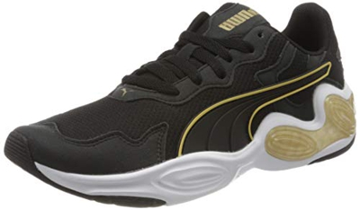 PUMA Cell Magma WN'S, Zapatillas de Running para Mujer, Negro Black White/Gold 02, 39 EU