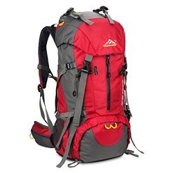 SKYSPER 50L Mochilas de Senderismo al Aire Libre Mochila de Senderismo Macutos Impermeable Ergonómica para Viajes Excursiones Acampadas Trekking características