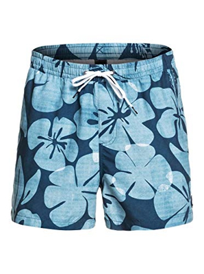 Quiksilver Hau 15" - Short De Natación para Hombre Jam/Volley, Hombre, Majolica Blue, M