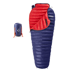 Naturehike Outdoor Down Momia Saco de Dormir 750FP Super Calido Camping Ultraligero Saco de Dormir de Invierno 1 Persona para Senderismo Senderismo(Az en oferta