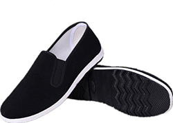 APIKA Zapatos Tradicionales Viejos Chinos de Pekín Kung Fu Tai Chi Zapatos Suela de Goma Unisexo Negro (260mm 42) características