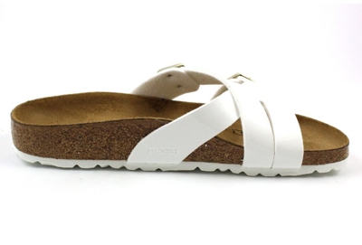 Birkenstock Yao Birko-Flor Patent (narrow) white