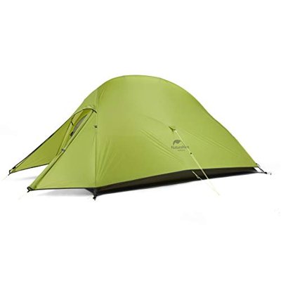 Naturehike Tienda de campaña Mejorar Cloud Up 2 Persona Tienda de Trekking Ultraligero Impermeable (20D Verde Claro)
