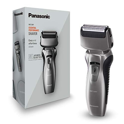 Panasonic ES-RW33-H503 - Afeitadora y recortadora para hombre (2 en 1, hojas precisión nanométrica, cabezal giratorio flexible, lavable, hojas dobles,