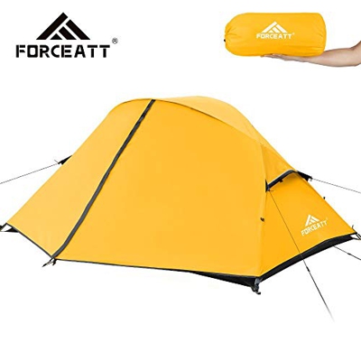 Forceatt Tienda de Campaña, Tienda Campaña 2 Personas, Carpa Ultraligera 3-4 Temporadas, Resistente al Agua y al Viento Fácil de Instalar, Adecuada pa