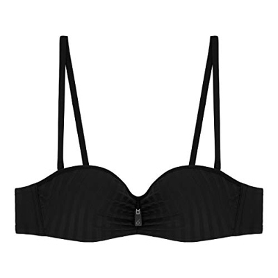Cherry Beach Long Beach Bikini, Negro, 95 C para Mujer