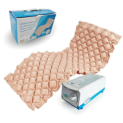 Mobiclinic, Mobi 1, Colchón antiescaras de aire alternante, con motor compresor, PVC médico ignífugo, 200 x 90 x 7, 130 celdas, color Beige características