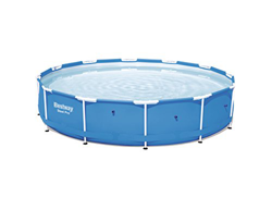 Bestway Steel Pro 56706 - Piscina (Piscina con Anillo Hinchable, Círculo, 6473 L, Azul, PVC, Poliéster, Acero, 0,8 mm) características