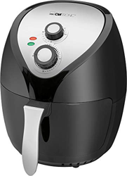 Clatronic FR 3699 H Freidora Sin Aceite por Aire Caliente, Termostato y Temporizador, 1400 W, Negro/Acero en oferta