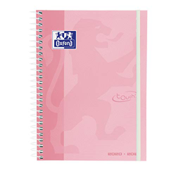 Agenda Escolar 2020/2021 Oxford School Soft Touch Semana Vista. 12x18 cm. Castellano. Color Rosa. características