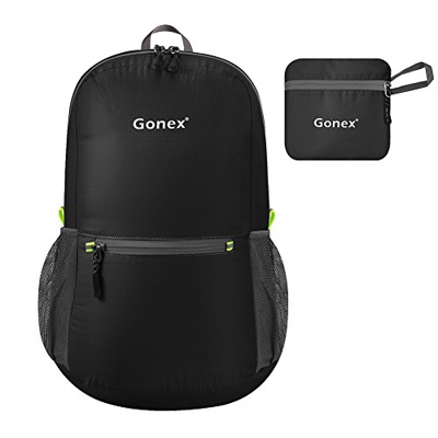 Gonex Mochila Plegable de Senderismo Excursión Macuto de Marcha Ultra Ligero para Camping Escuela Ciclismo Deportes al Aire Libre, Bolsa de Viaje para