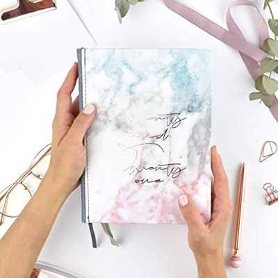 Agenda Académica 2020-2021 Ely - Semana Vista A5 - Encuadernación Suisse - Tapa Dura - Takenote Agendas- Agenda Bilingüe Español- Inglés (A5)