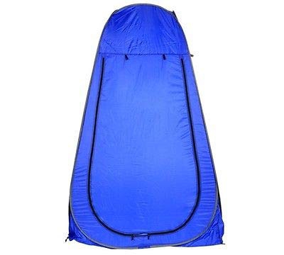 G.E. Tienda de campaña baño WC Ducha Vestuario Impermeable Camping desplegable Pop Up (Azul)