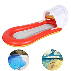 Queta Colchón de Aire Piscina Inflable Hamaca de Agua Juguetes de Agua Piscina de Verano Juguetes Naranja 160 * 90 cm precio