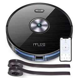 Muzili Robot Aspirador,WLAN Robot Aspirador y Fregasuelos con Depósito de Agua,Control de App,Compatible con Alexa y Google Home con 6 Modos de Limpie características