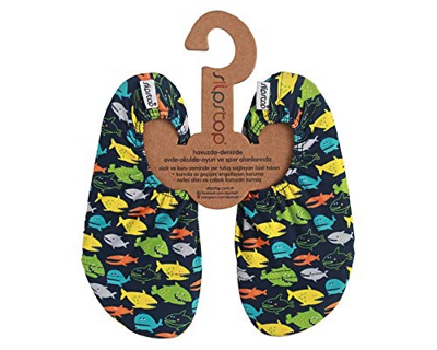 Slip Stop Peces Colores Slip, Niños, Negro, XS