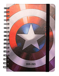 Grupo Erik ASVA52013 - Agenda Escolar 2020/2021 A5 Semana vista Marvel Escudo, Anual (14.8x21 cm) características