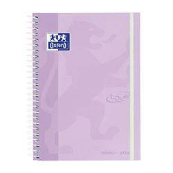 Agenda Escolar 2020/2021 Oxford School Soft Touch Semana Vista. 15x21 cm. Castellano. Color Malva. precio